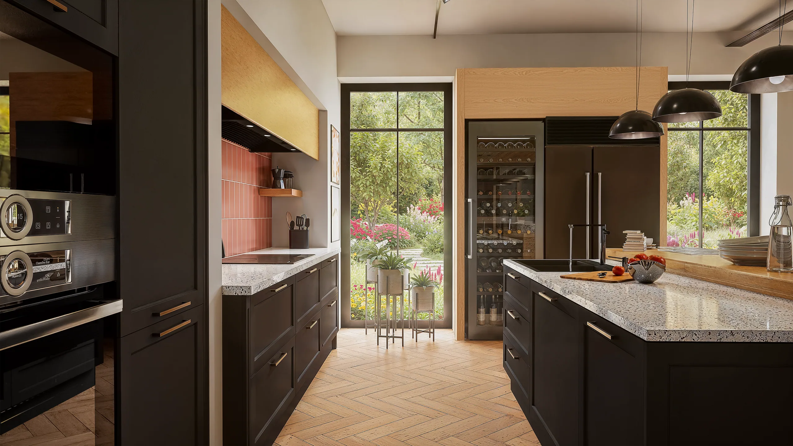Cuisine rose & noire · vue 2