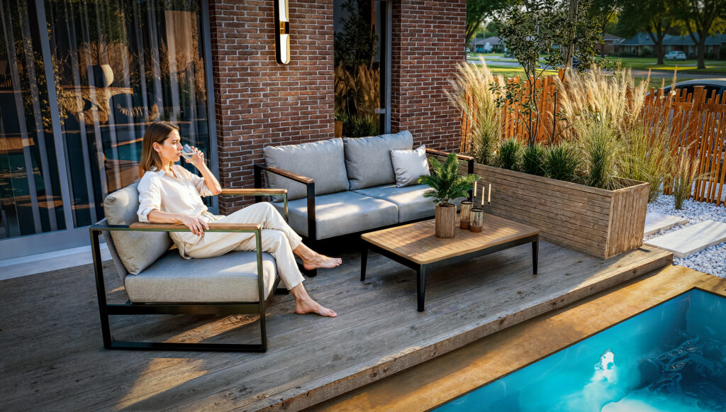 rendu 3D- Plan-salon-de-jardin- Benraff studio
