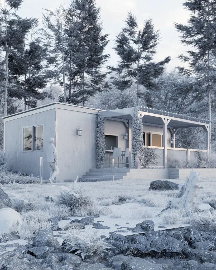 Lodge Clairivage – Écodomaine des Lacs Sereins – BenRaff Studio Lodge Clairivage – Écodomaine des Lacs Sereins – BenRaff Studio