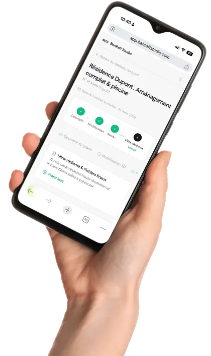 BenRaff Studio portail visualisation 3D paysagiste